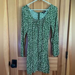 Afends Floral Green Dress